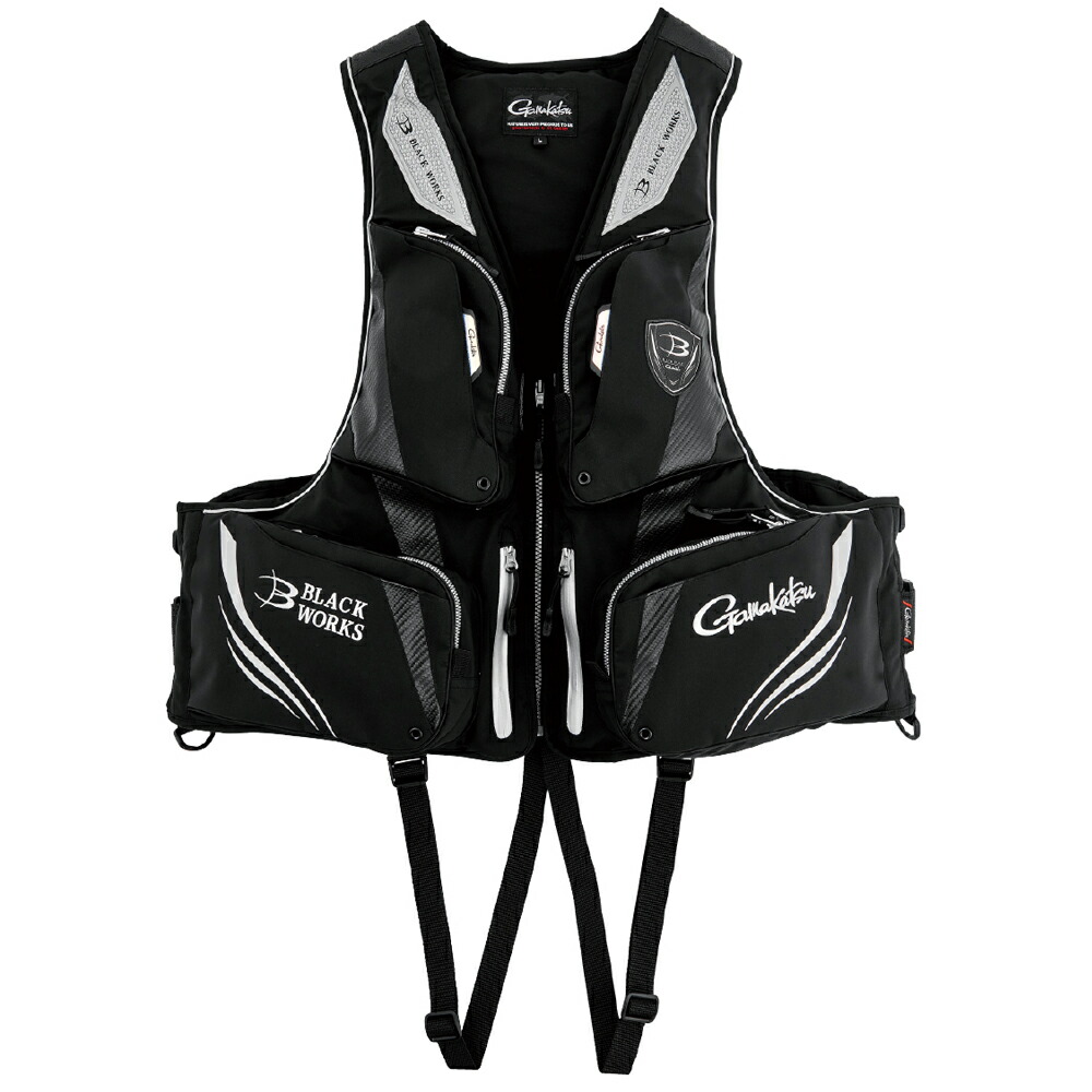 楽天市場】がまかつ アルテマシールドPFベスト ブラックワークス