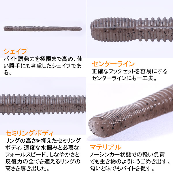 楽天市場】OSP ドライブクローラー 5.5インチ ツートンカラー (ルアー