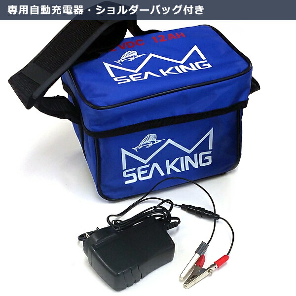 楽天市場】電動リール バッテリー シーキング 12V−12A ウッドマン