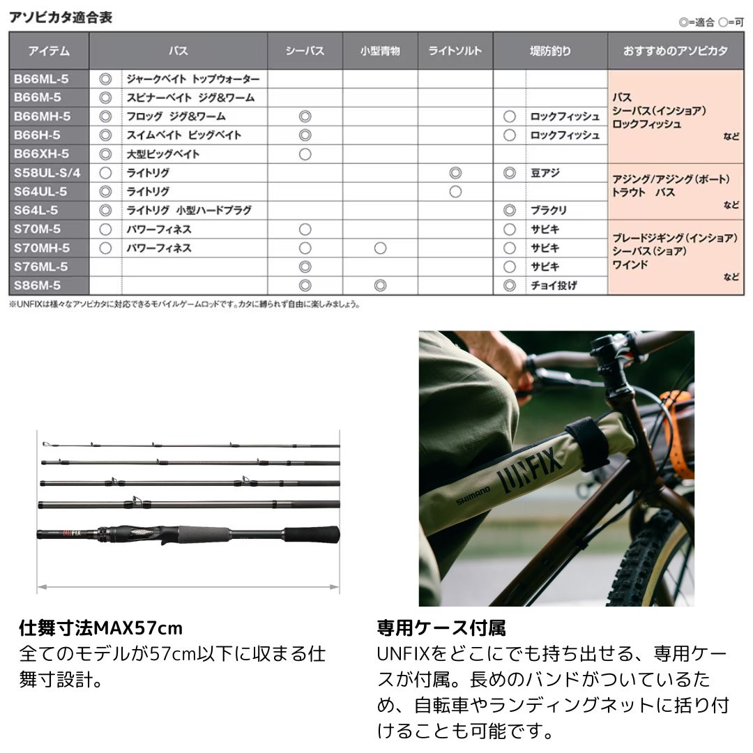 楽天市場】アンフィックス S64UL-5 SHIMANO（シマノ） : フィッシング