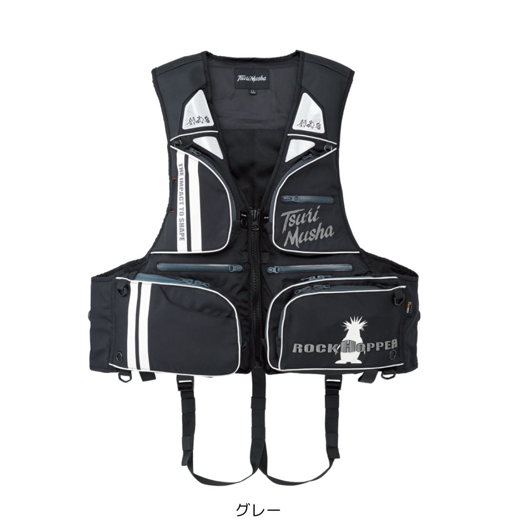 楽天市場】コーデュラダイヤルベスト #Lサイズ グレー TsuriMusha（釣