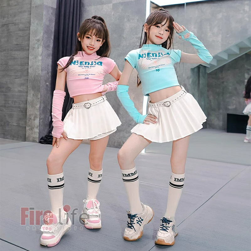 楽天市場】キッズダンス衣装 チアガール ねこ柄 セットアップ ヒップ