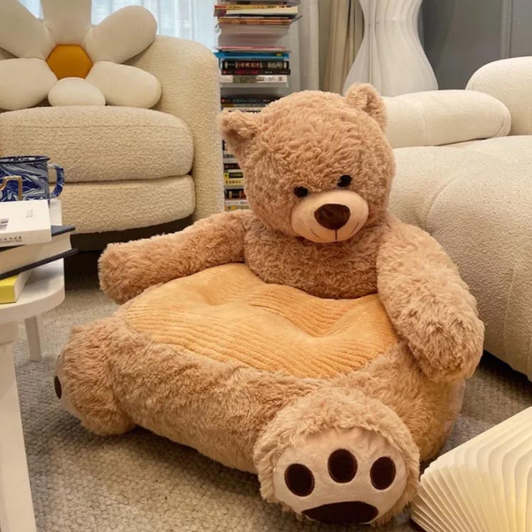 楽天市場】 ソファー クマ 1人掛け クッション キッズソファー