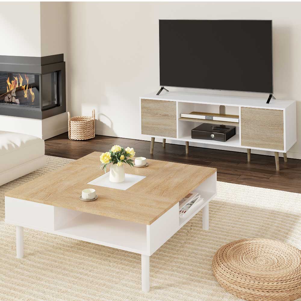 楽天市場】WAMPATローテーブル センターテーブル 正方形 木制 コーヒー