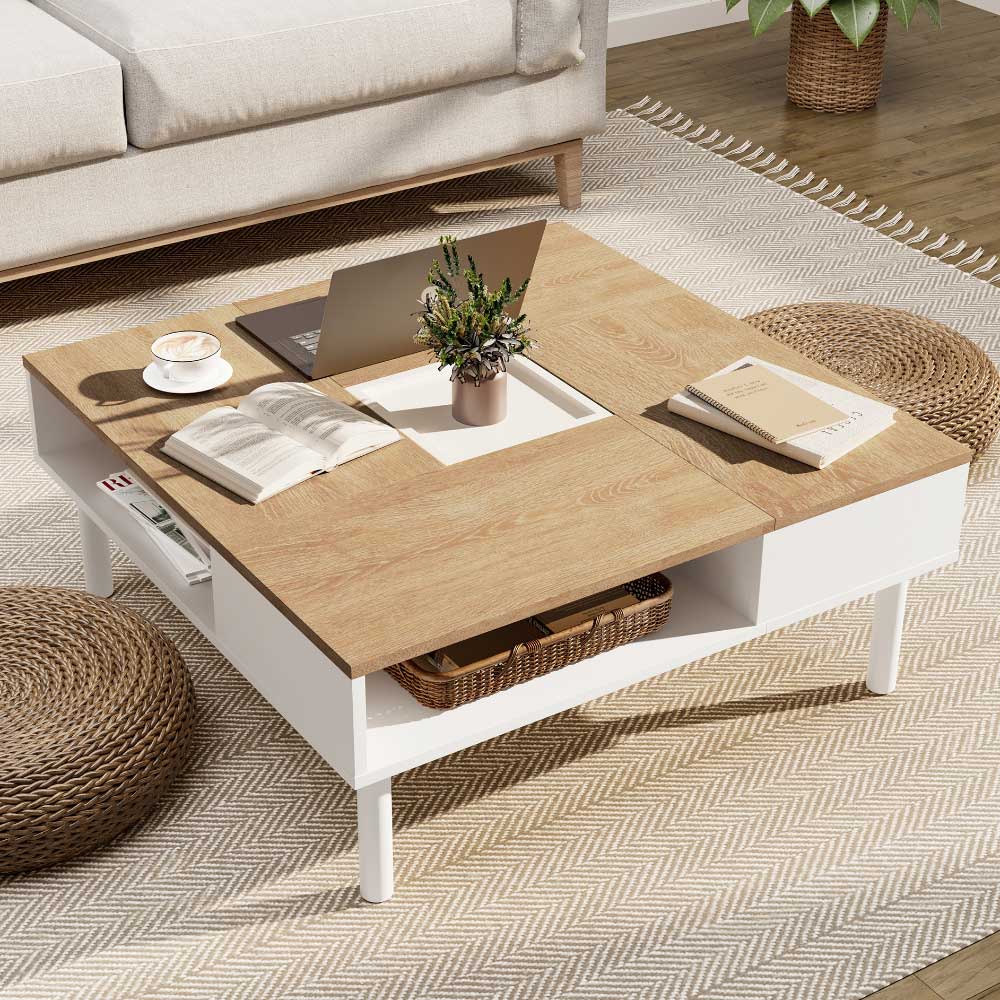 楽天市場】WAMPATローテーブル センターテーブル 正方形 木制 コーヒー