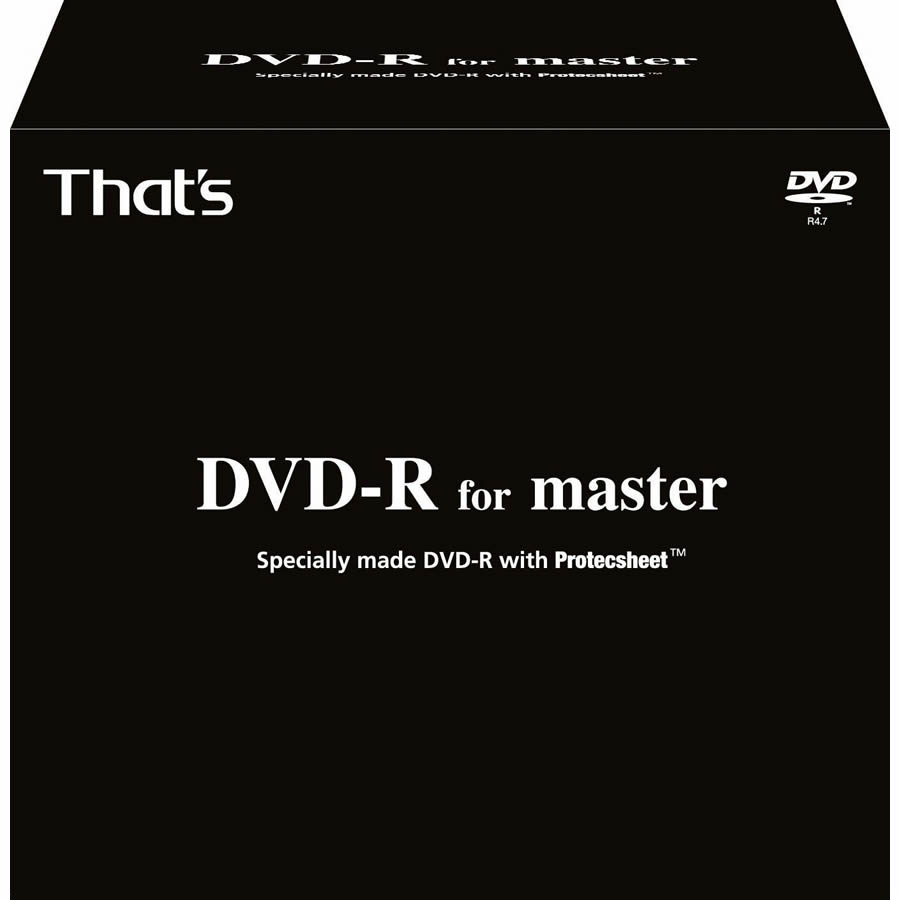 楽天市場】DVD-R for master 日本製 太陽誘電 That's DVD-R メディア
