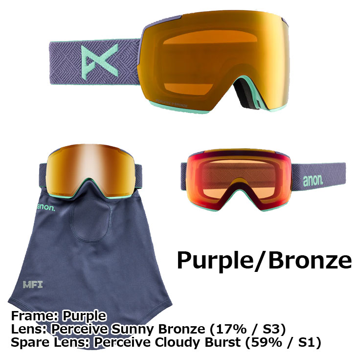 楽天市場】24-25 ANON アノン ゴーグル スノーボード M5 Low Bridge+