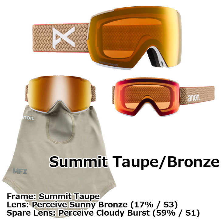 楽天市場】24-25 ANON アノン ゴーグル スノーボード M5 Low Bridge+