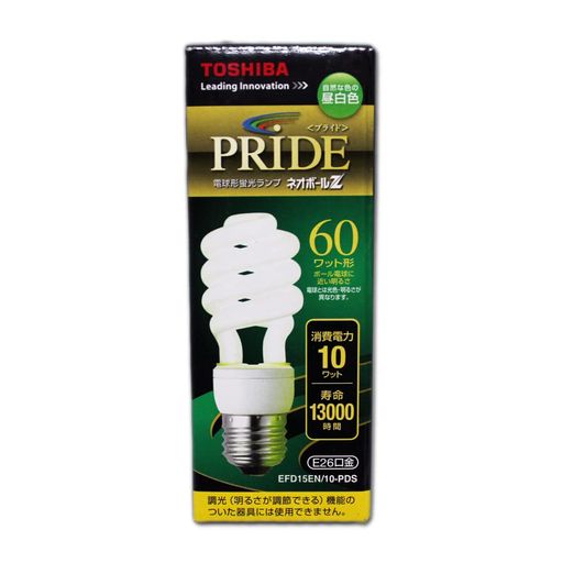 東芝 ネオボールZ D形 3波長形 昼白色 EFD15EN/10-PDS (電球・蛍光灯