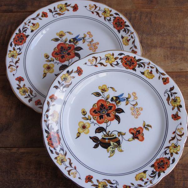 楽天市場】2枚セット ペア エインズレイ アンティーク お皿 ミツバチ