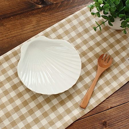 楽天市場】シェル プレート(洋食器 白い食器 お皿 プレート 中皿