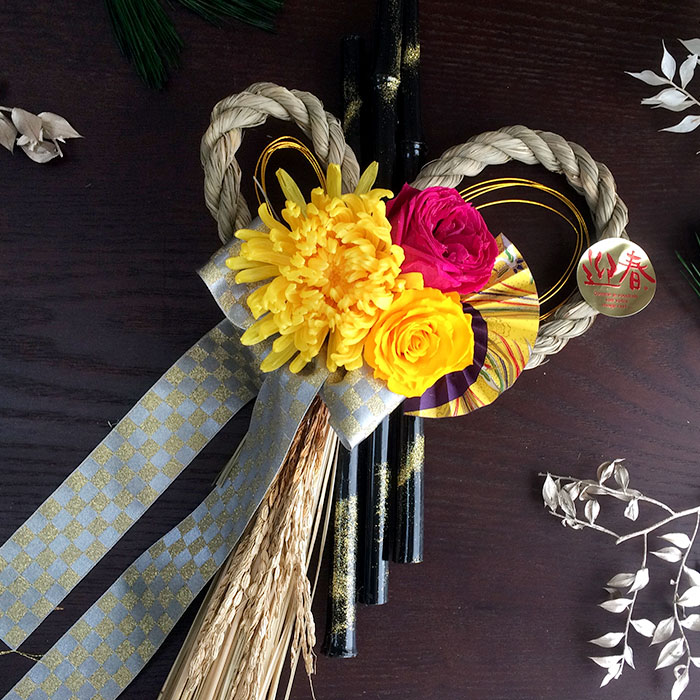 楽天市場】【2022ワンランク上のデザインしめ縄】おしゃれ しめ飾り