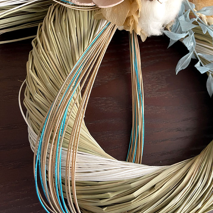 楽天市場】【2023しめ縄 おしゃれ しめ飾り ドライフラワー ホワイト