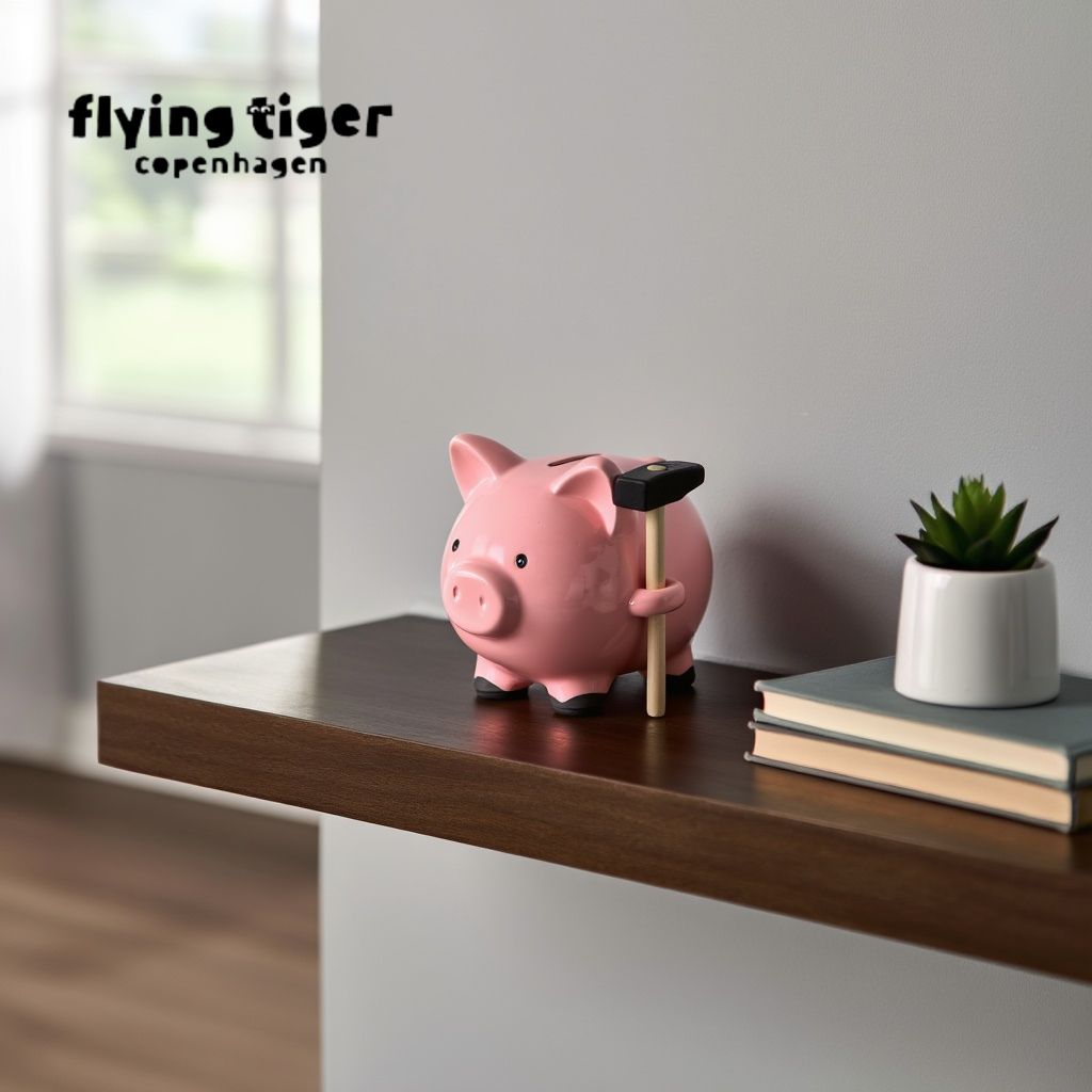 楽天市場】【フライングタイガー公式】ブタの貯金箱 & ハンマー 貯金箱