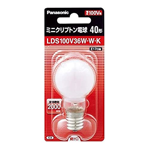 パナソニック ミニクリプトン電球 LDS100V36W・W・K (電球・蛍光灯