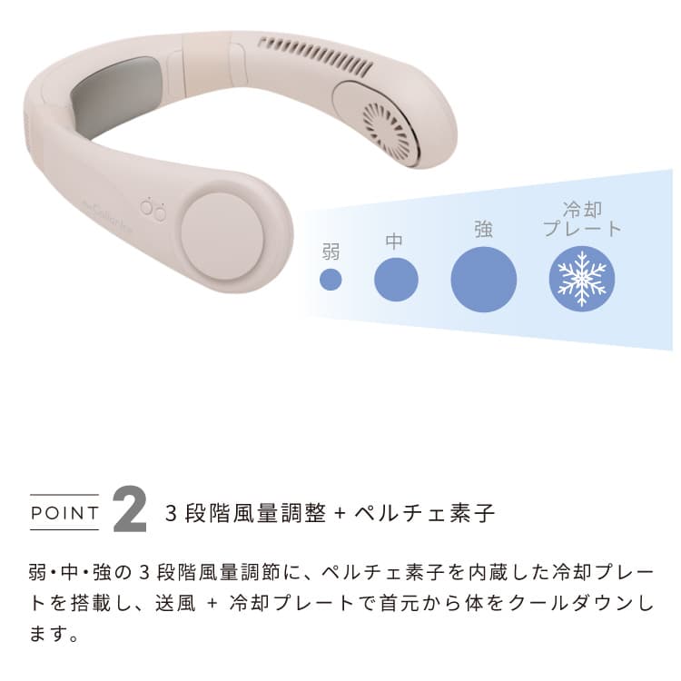 楽天市場】首掛け扇風機 冷却プレート付き ネッククーラー iFan Collar