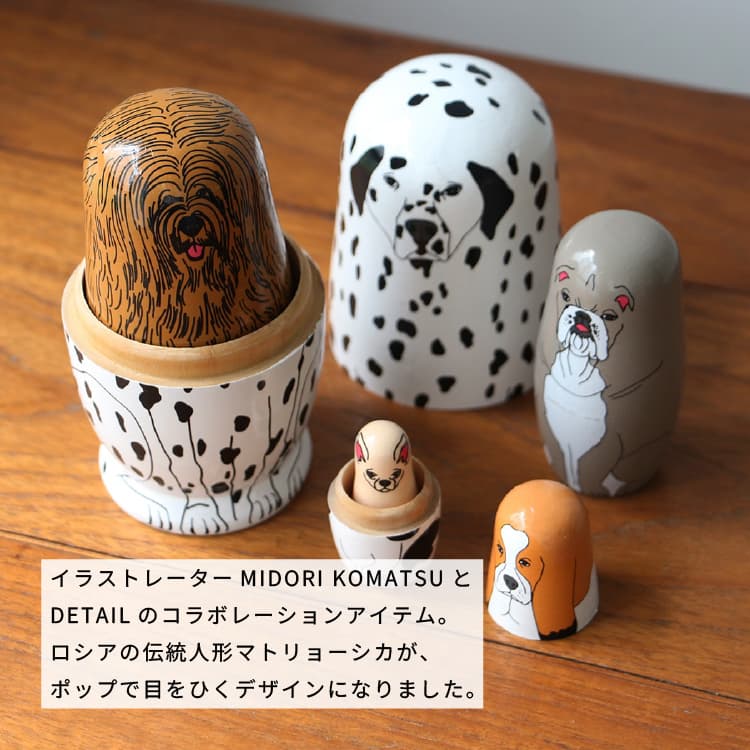 楽天市場】マトリョーシカ 木製 猫 犬 馬 干支 クリスマス サンタ