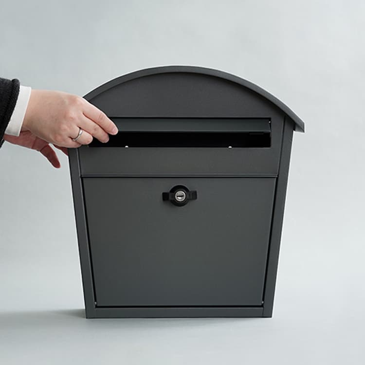 楽天市場】ポスト アーチポスト A4サイズ対応 鍵付き タテ開き 郵便
