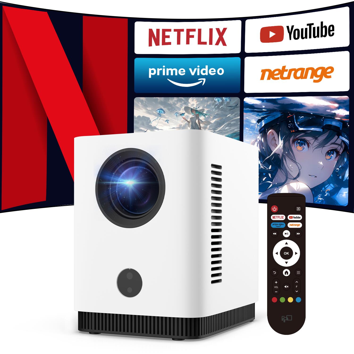 楽天市場】【P最大31.5％還元！】プロジェクター 【公式Netflix認定