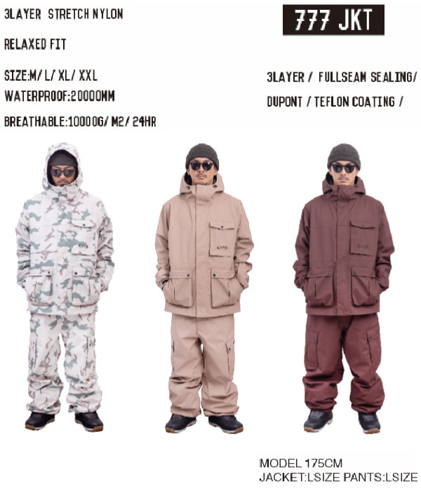 楽天市場】NOMADIK 777 JKT SNOW WEAR JKT ノマディック スリーセブン