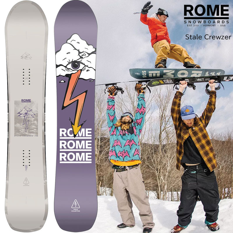 楽天市場】ローム スターレクルーザー ROME Stale Crewzer SNOWBOARD