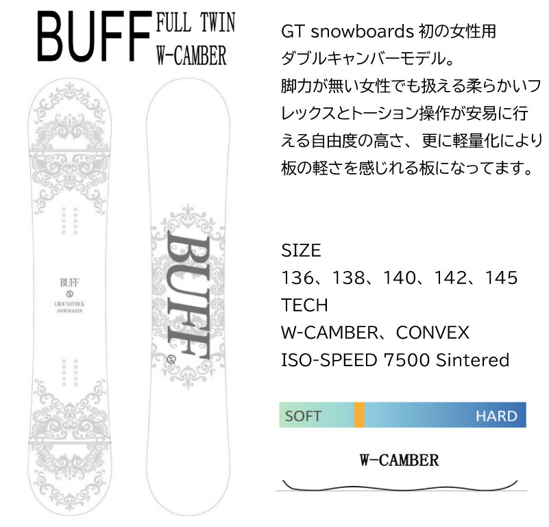 楽天市場】GT SNOWBOARDS BUFF WHITE 白バフ ジーティースノーボード