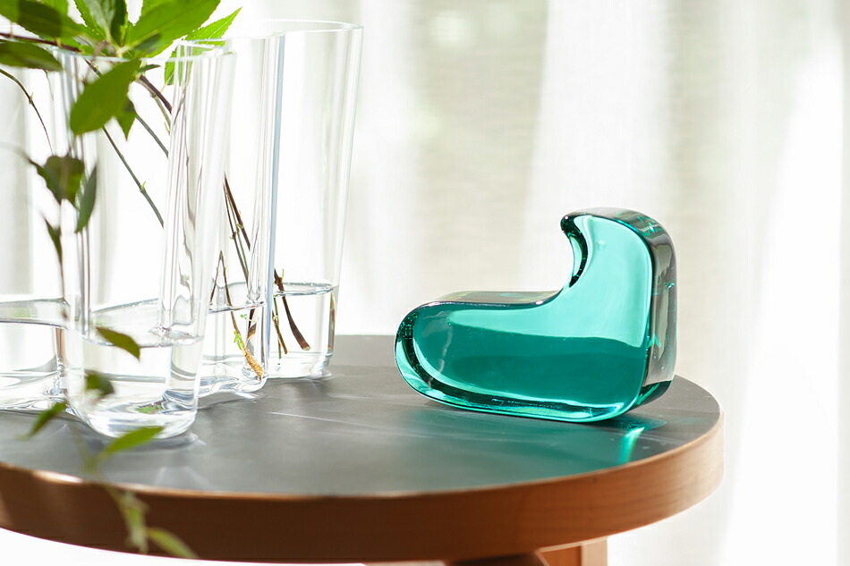 楽天市場】ガラスバード 126×92mm ウォーターグリーンイッタラ×ミナ