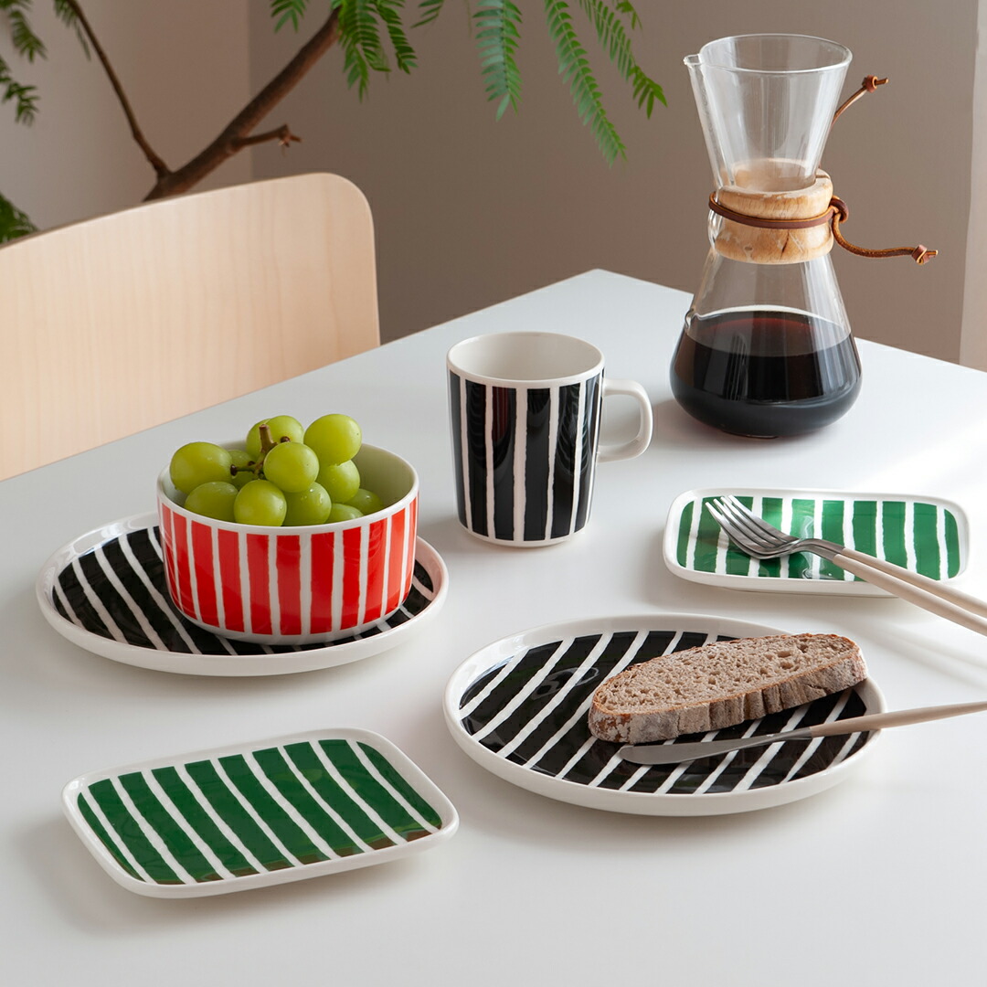 楽天市場】ピッコロ スクエアプレート グリーン（マリメッコ