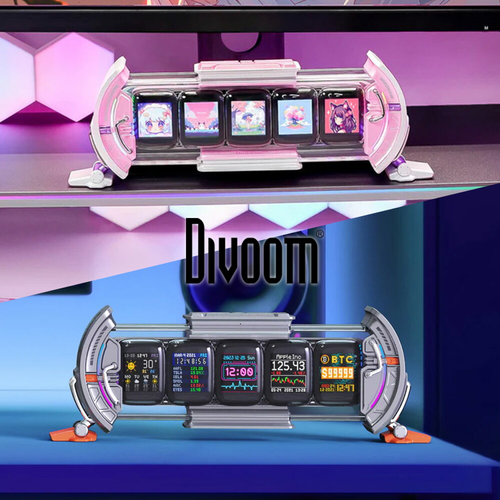 楽天市場】Divoom Times Gate 置き時計 おしゃれ デジタル ピクセル