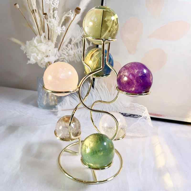 楽天市場】水晶玉 台座 スタンド クリスタルボール 飾り 装飾