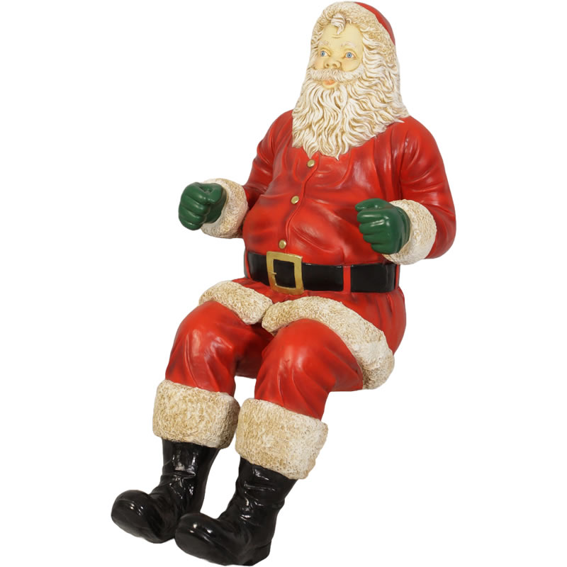 楽天市場】FRPオブジェ ソリに座るサンタ（ソリは別売）置物 人物 人形