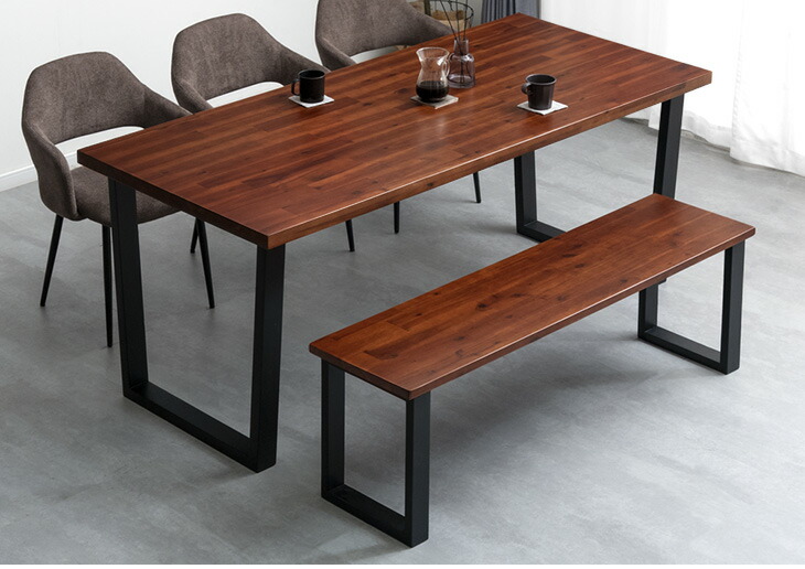 楽天市場】天然木 アカシア ダイニング ベンチ 140cm 単品 ダイニング