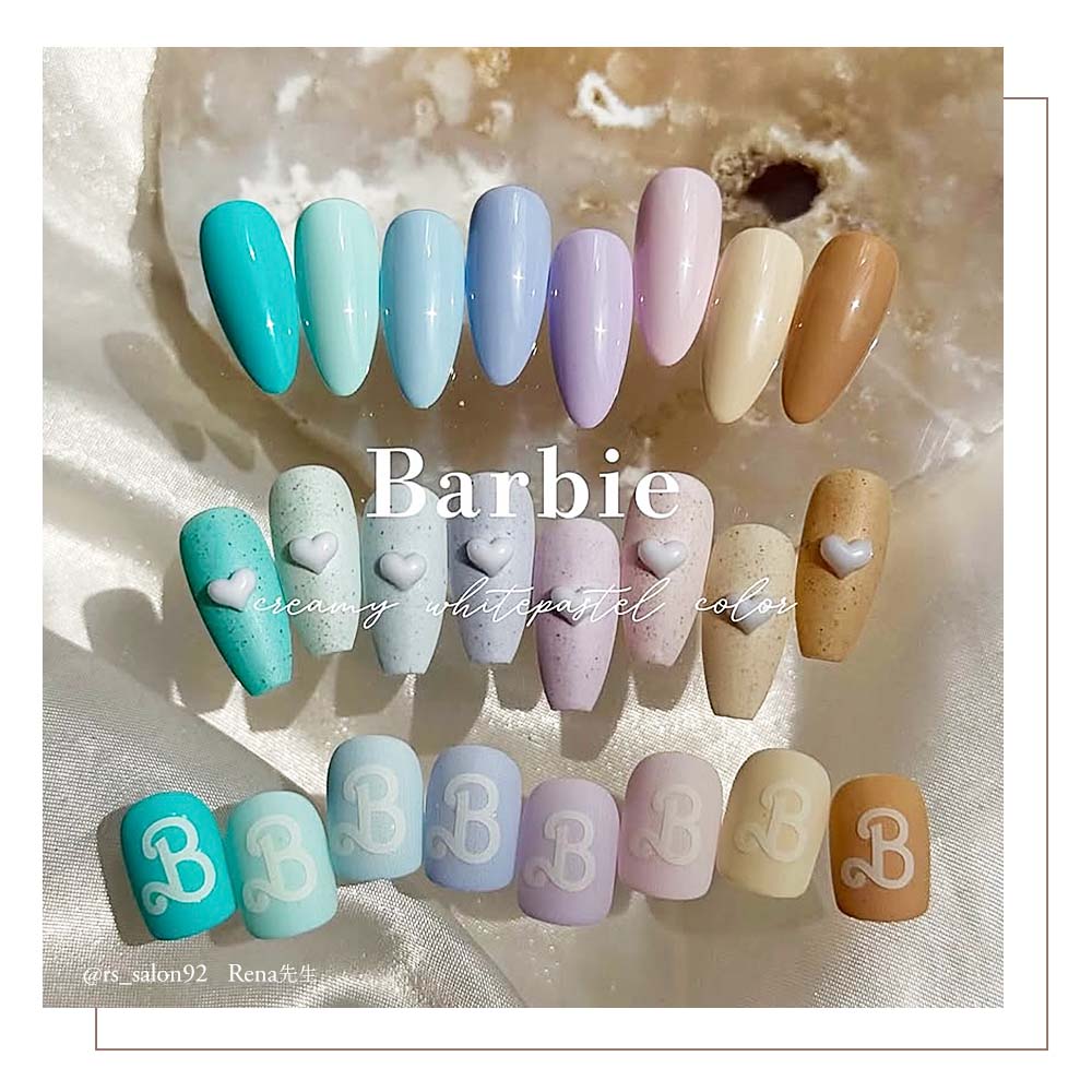 楽天市場】バービー Barbie カラージェル ホワイトパステルシリーズ 3g