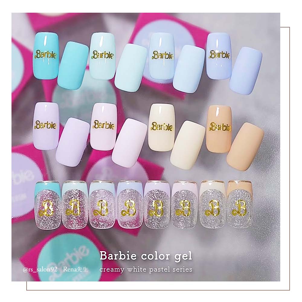 楽天市場】バービー Barbie カラージェル ホワイトパステルシリーズ 3g