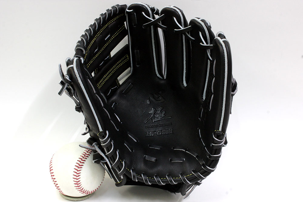 楽天市場】ハイゴールド 軟式グローブ 心極 KKG-5404 ブラック 二遊間