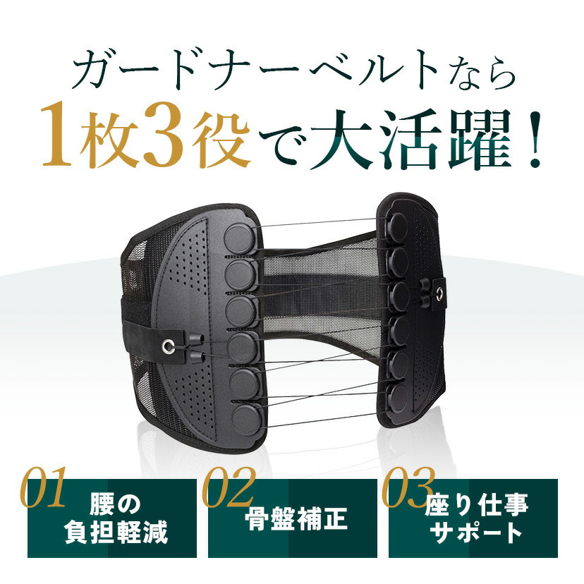 楽天市場】【楽天1位】【正規品】ガードナーベルト 腰用ベルト 骨盤