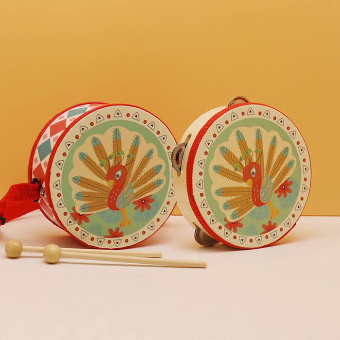 楽天市場】【送料無料】知育玩具 木のおもちゃ 太鼓 楽器 打楽器 音楽