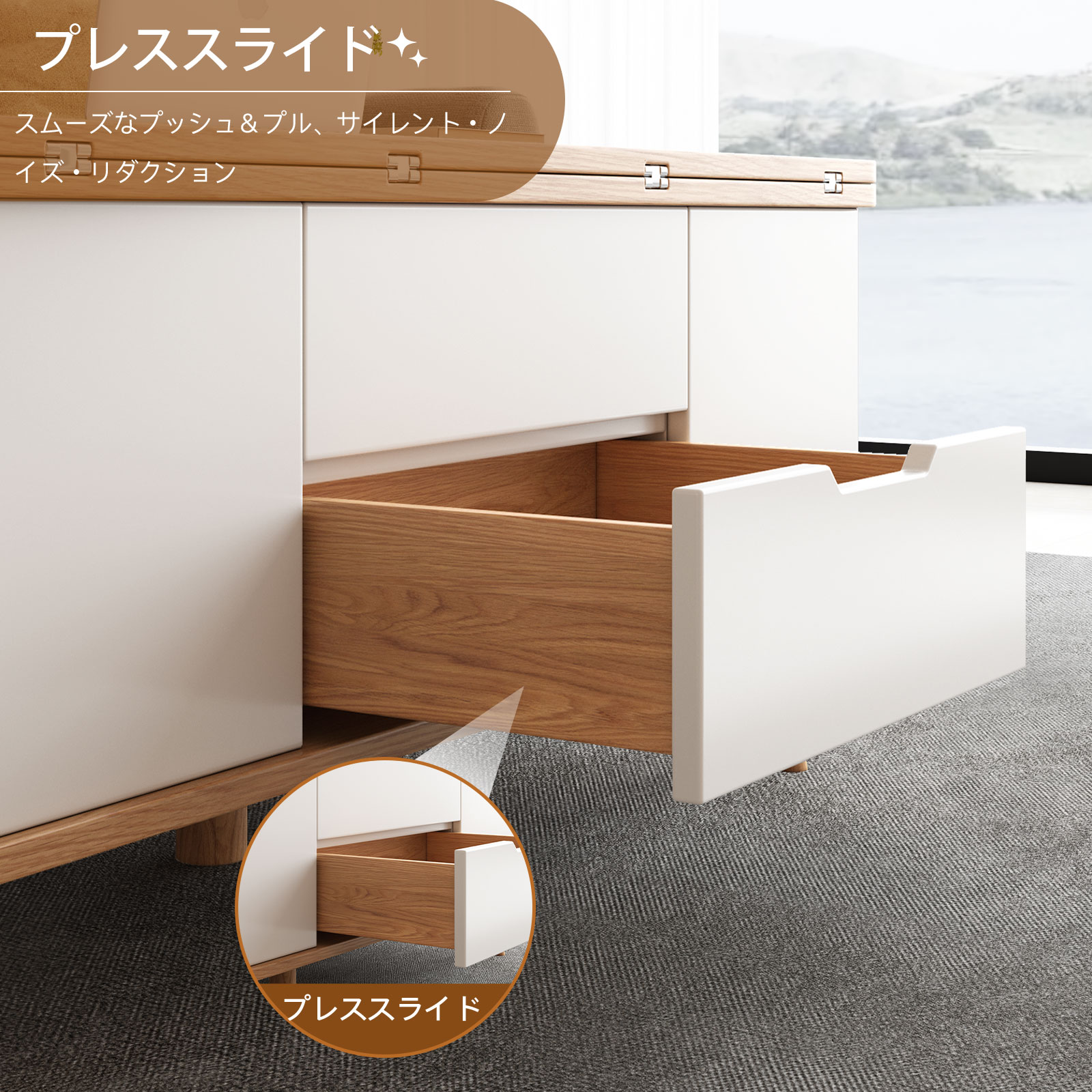 楽天市場】テーブル 昇降式 ローテーブル リフトアップ コーヒー