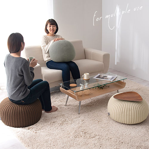 IDEE イデー オットマン スツール リーフ柄 【公式通販】