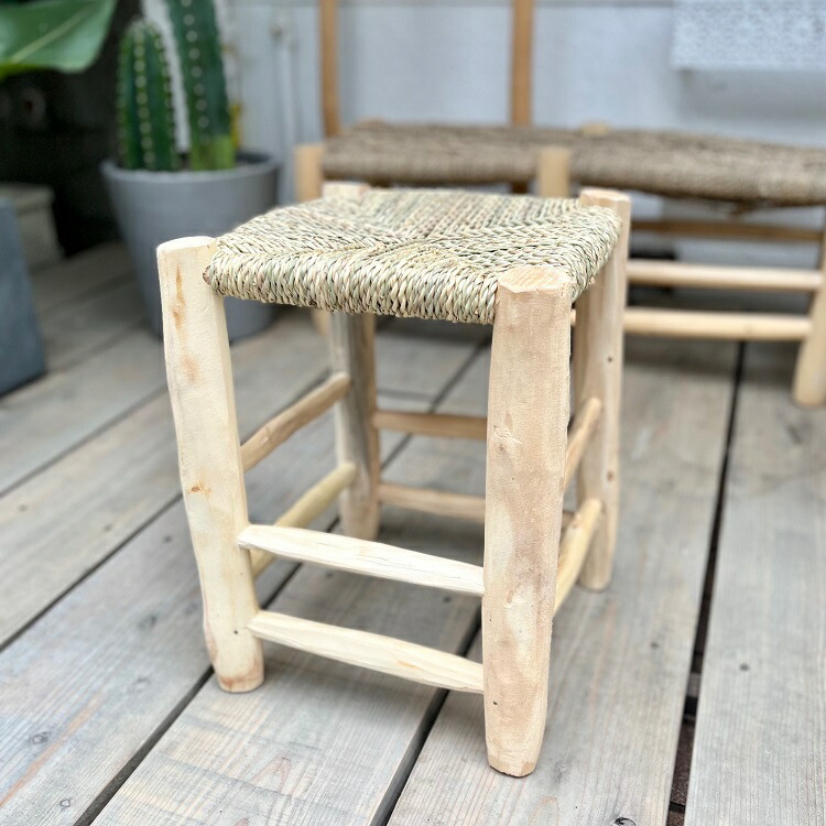 楽天市場】「木製スツール 2サイズ」モロッコ 椅子 ミニチェア 玄関