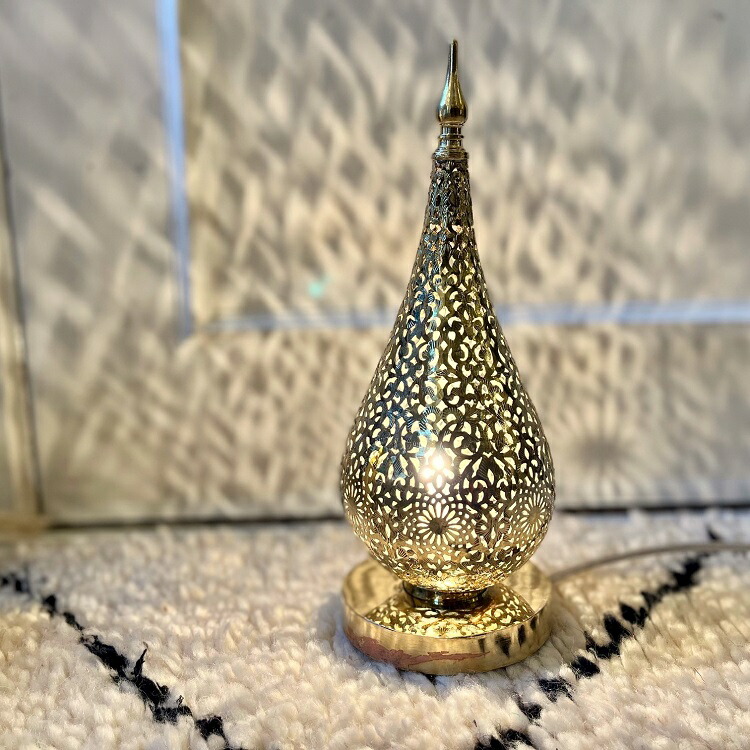 楽天市場】モロッコ 真鍮ランプ「マムーニアS/ゴールド」真鍮 ミニ