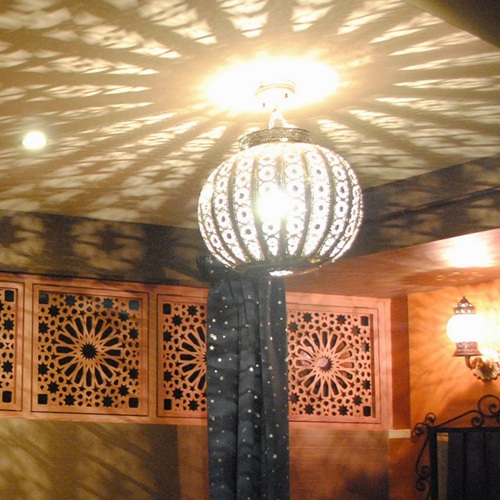 楽天市場】メタルシェード 「グローブ」 ペンダントライト モロッコ