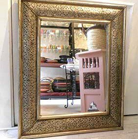 楽天市場】モロッカンミラー 「装飾ミラー L」モロッコ 鏡 モロッコ