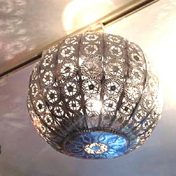楽天市場】メタルシェード 「グローブ」 ペンダントライト モロッコ