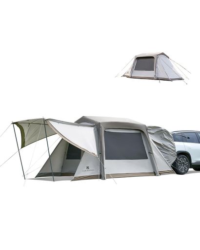楽天市場】MOBIGARDENカーサイドテント3WAYエアーテント11.7m22-4人用