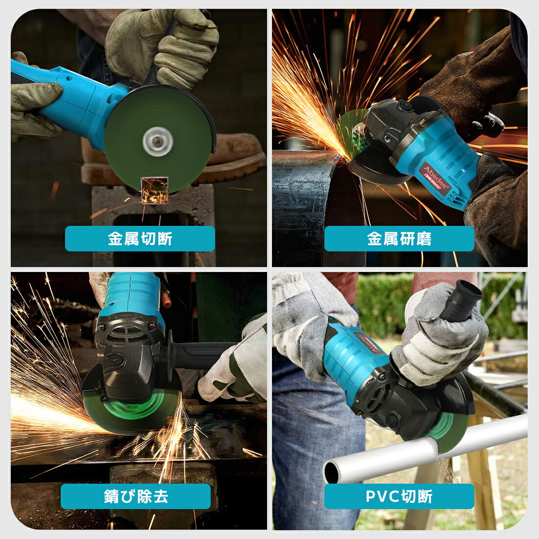 楽天市場】【スーパーセル】ディスクグラインダー グラインダー 充電式