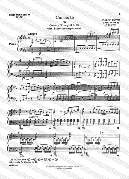 楽天市場】楽譜 ハイドン／トランペット協奏曲 変ホ長調 Hob.VII e1