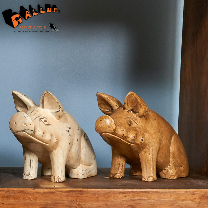 楽天市場】ウッドカービング ピッグ (S)【 豚 ブタ ぶた pig 木彫り