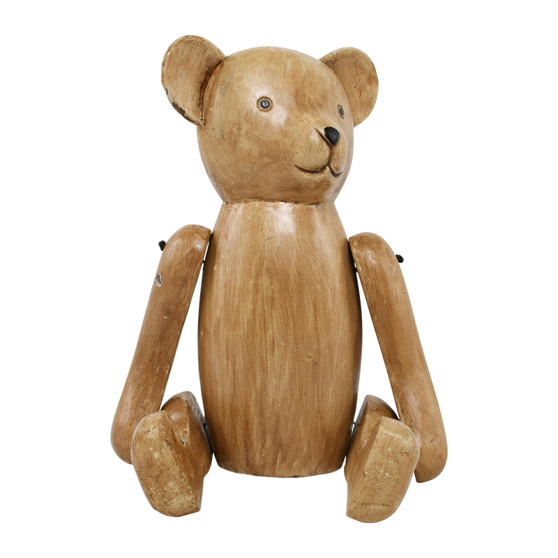 楽天市場】ウッドカービング テディ トイ【クマ テディベア 熊 動物