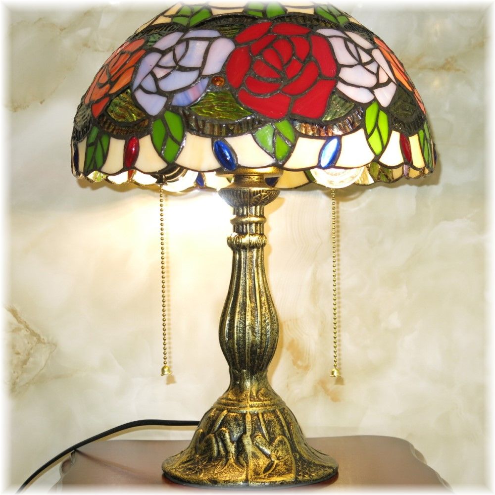 楽天市場】【期間限定pt3倍】 ステンドグラス ランプ 卓上 led